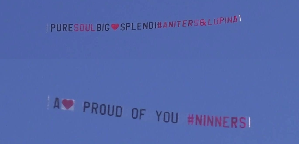 Due aerei pieni d'affetto per Anita