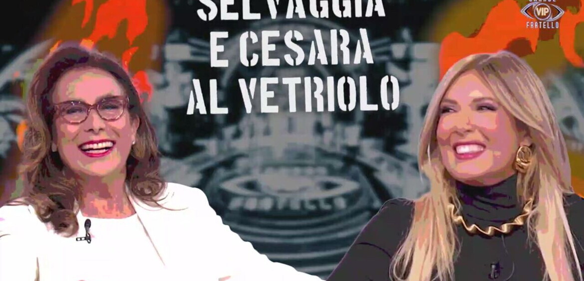 Selvaggia e Cesara al vetriolo&agrave;