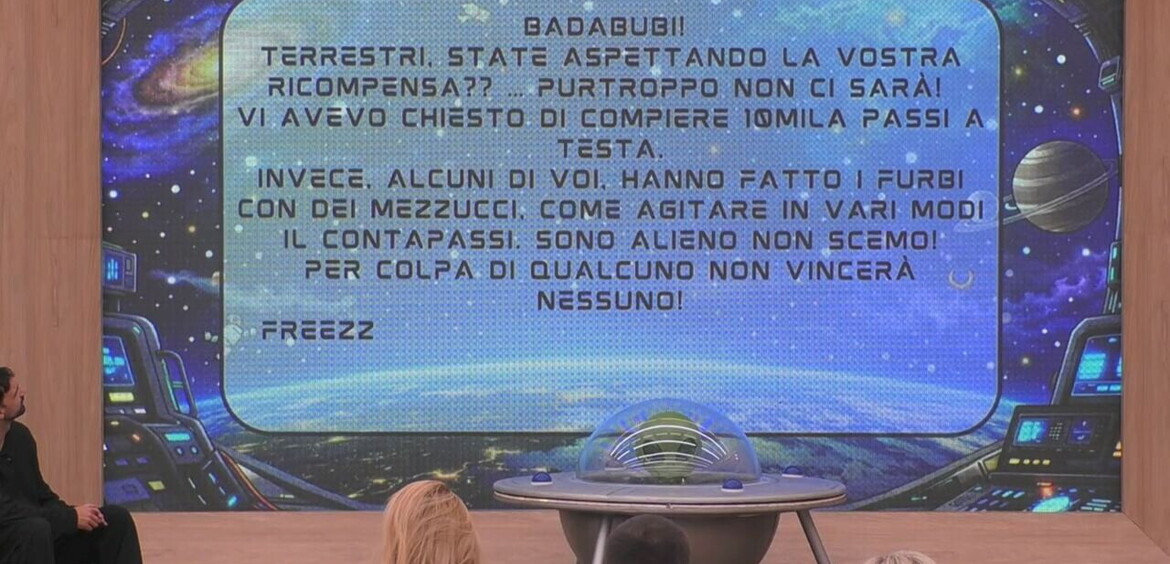 Freezzolino comunica ai VIP l'esito negativo della prova&agrave;