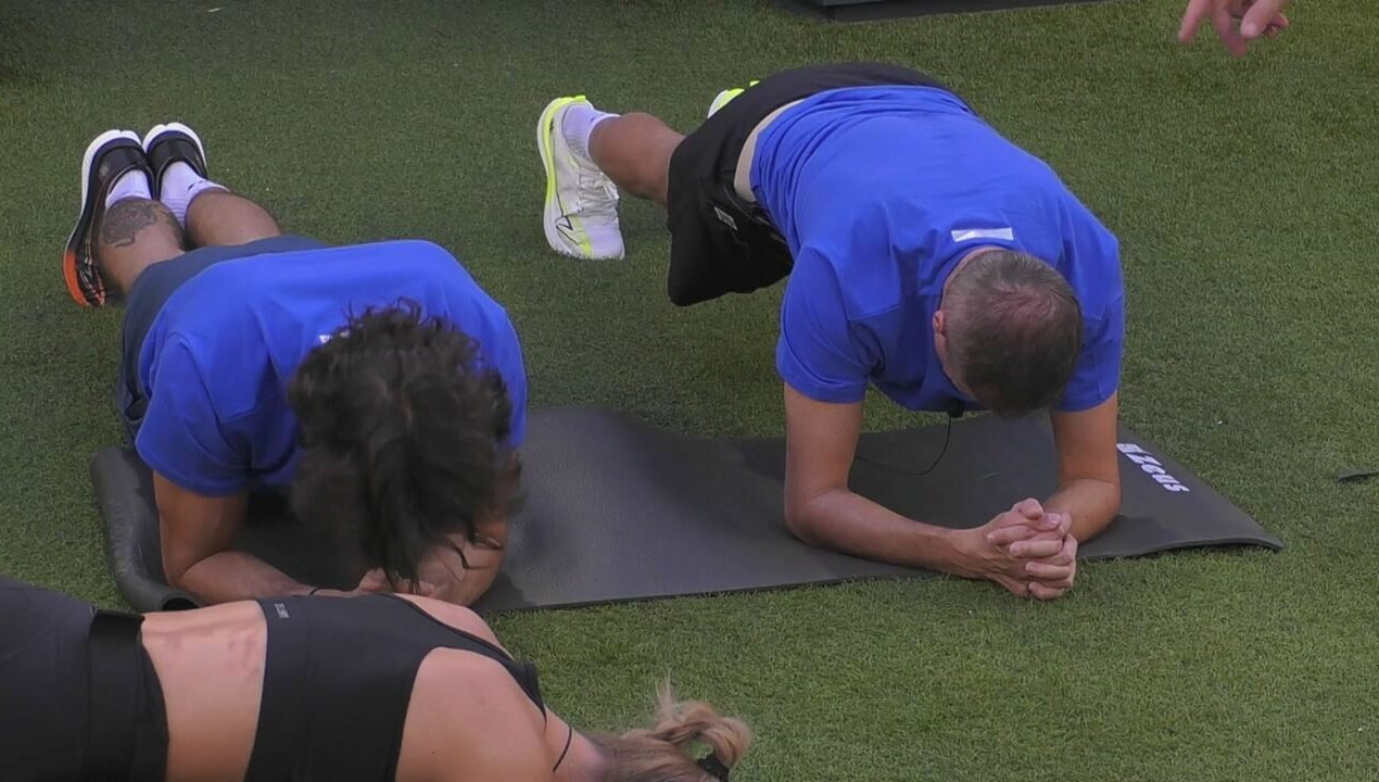 Workout all'aperto: i VIP si allenano in giardino&agrave;